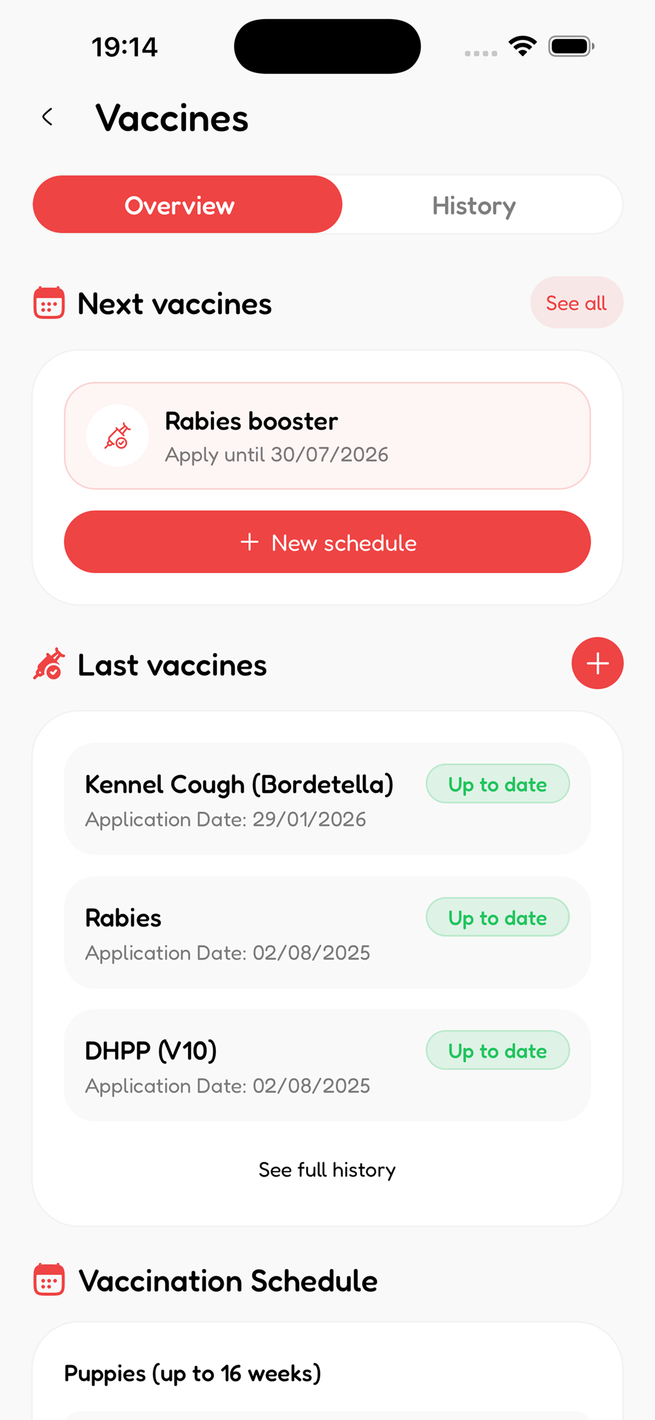 Vaccines on time