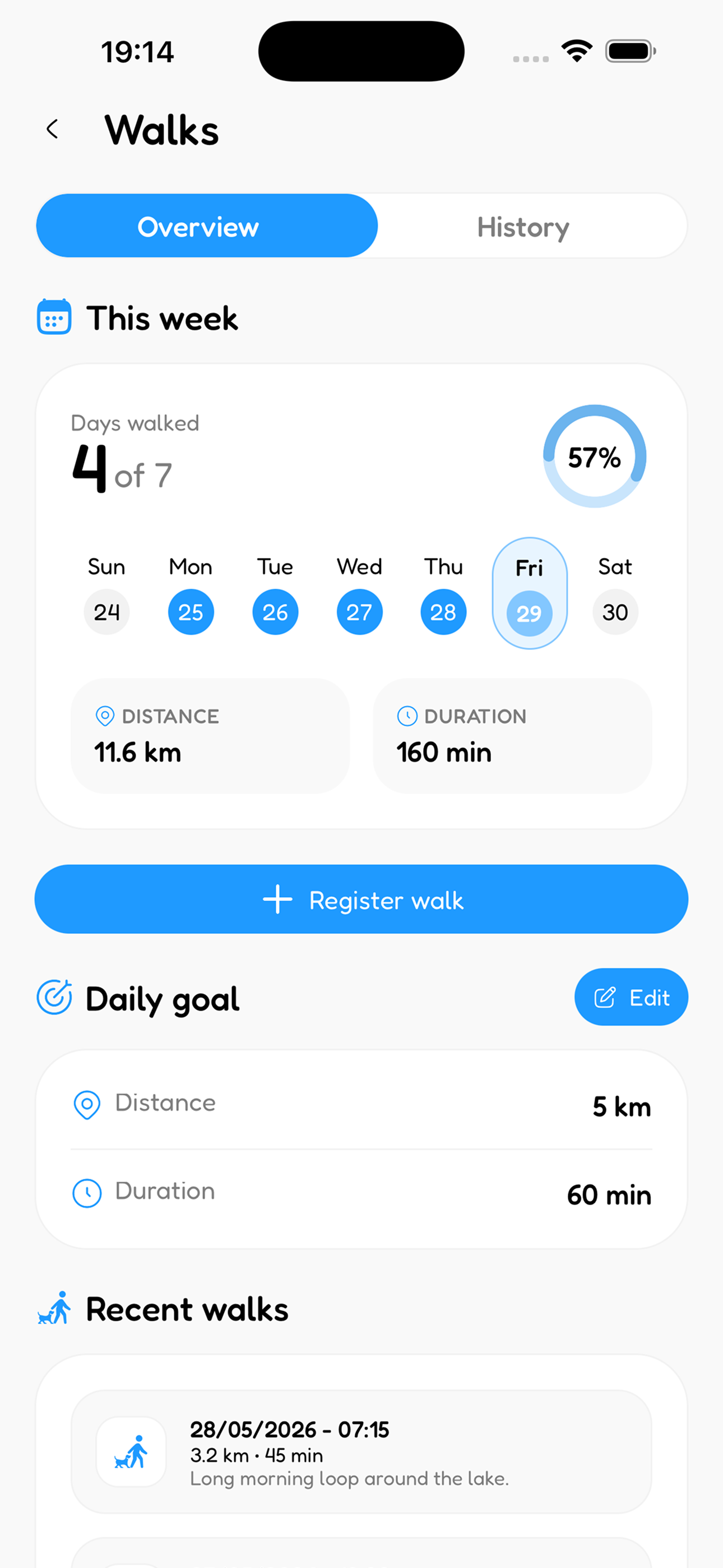 Track every walk